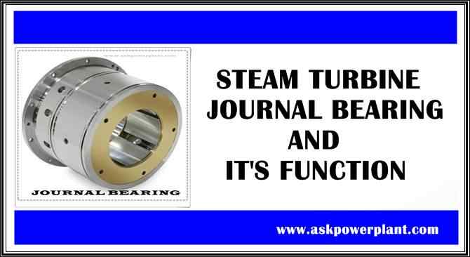 STEAM TURBINE JOURNAL BEARING AND IT'S FUNCTION